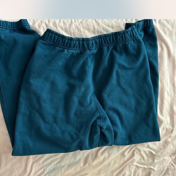 Nike blue teal Fleece Joggers athletic sweatpants - Picture 3 of 4